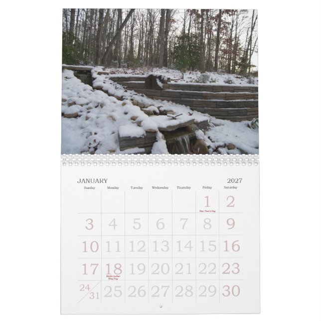 2009 landskap kalender (Jan 2027)
