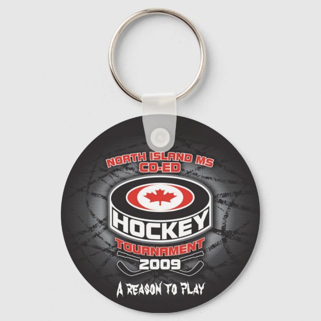 2009 MS Coed Hockey Tournament Keychain Nyckelring (Framsida)