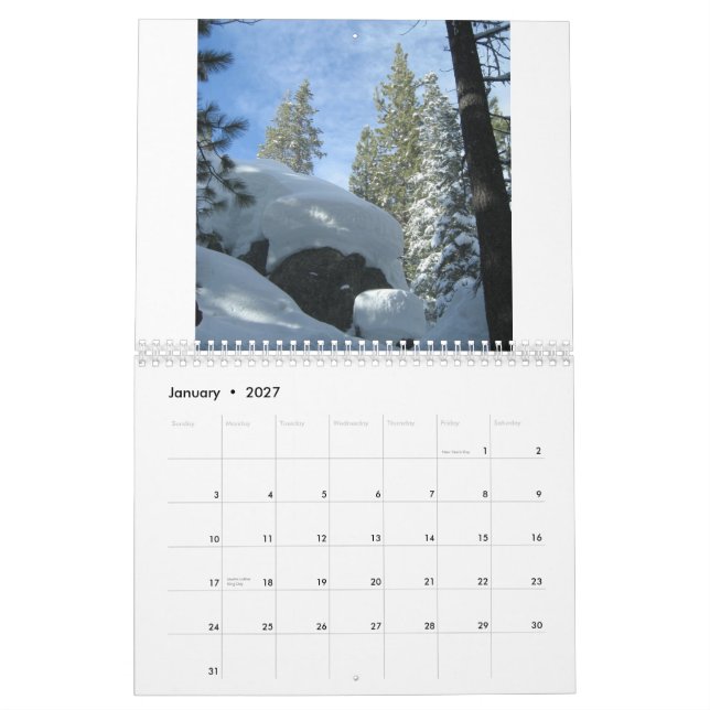 2009 sceniska resorkalender kalender (Jan 2027)