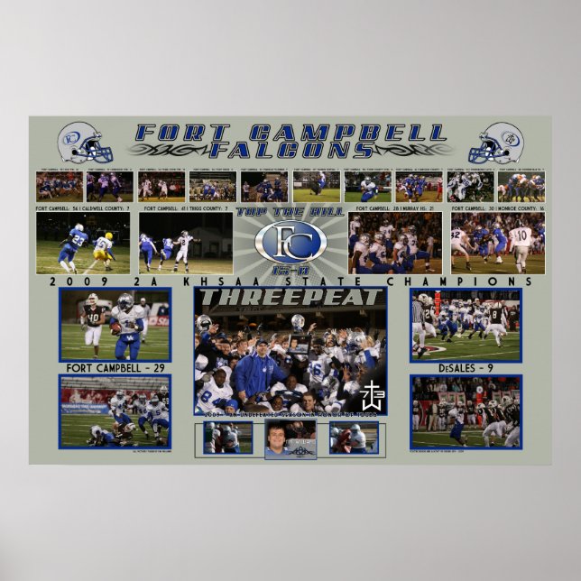 2009 Slutet av säsongen Poster FC Falcons (Framsidan)