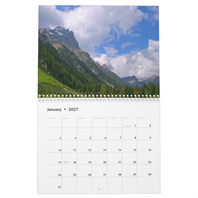 2009 storslagna Teton nationalparkkalender Kalender (Jan 2027)