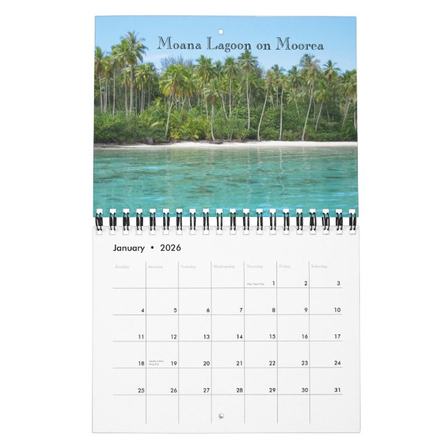 2009 Tahiti kalender - liten 7x11 (Jan 2026)