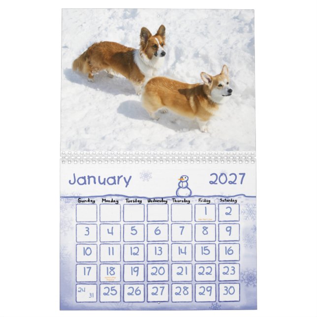 2009 walesiska Corgikalender Kalender (Jan 2027)