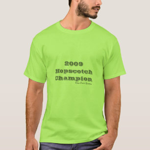 2009Hopscotch mästare, en fot lekar T Shirt