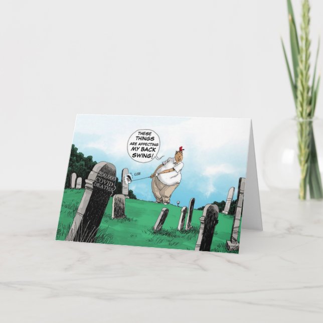 200 000 och Trump spelar golf Helgkort (Framsida)