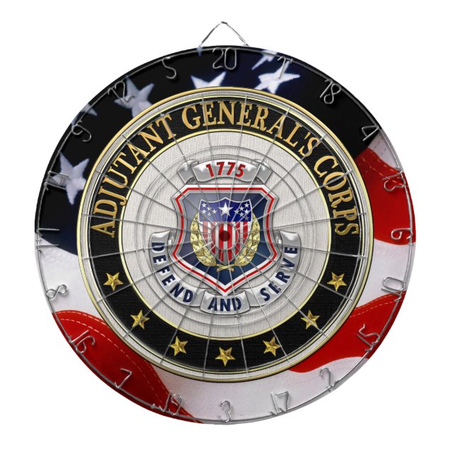 [200] AG Corps Regimental Insignia [3D] Darttavla (Framsidan)