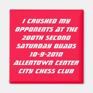 200. Allentown kvadrater Magnet