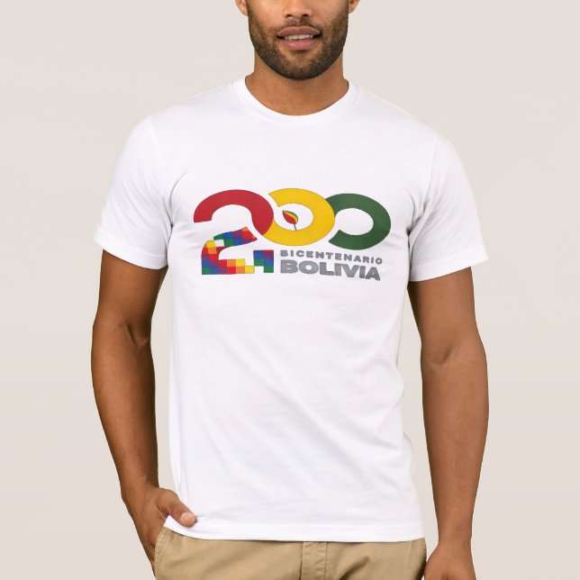 200 años bicentenario de Bolivia T Shirt (Framsida)