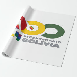 200 år Bolivia bicentenario Presentpapper