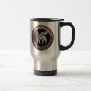 [200] Assyriansk vind Lejon - Silver Lamassu Resemugg