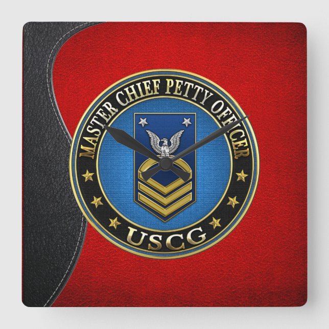[200] CG: Chief Petty Officer (MCPO) Fyrkantig Klocka (Framsida)