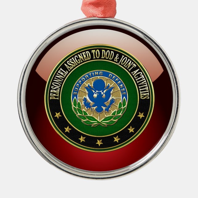 [200] DOD & Joint Activities DUI Speciell Edition Julgransprydnad Metall (Framsidan)