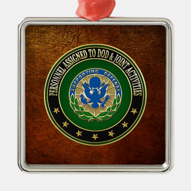 [200] DOD & Joint Activities DUI Speciell Edition Julgransprydnad Metall (Framsidan)
