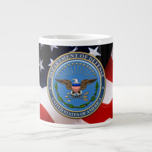 [200] Emblem [3D] från Förenta staternas försvarsd Jumbo Mugg