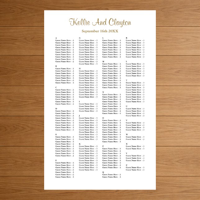 200 enkelt sittdiagram för Bröllop Poster (Skapare uppladdad)