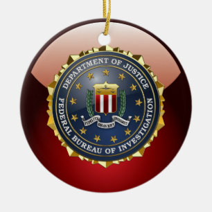 [200] Fbi-sakkunnigupplaga Julgransprydnad Keramik