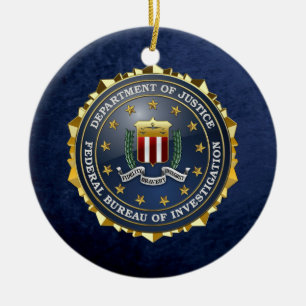 [200] Fbi-sakkunnigupplaga Julgransprydnad Keramik