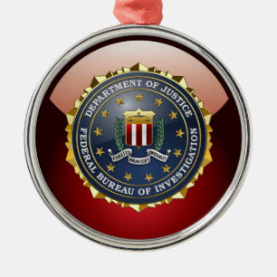 [200] Fbi-sakkunnigupplaga Julgransprydnad Metall