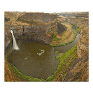 200 fot höga Palouse Falls State Park i Fototryck