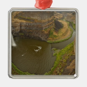 200 fot höga Palouse Falls State Park i Julgransprydnad Metall