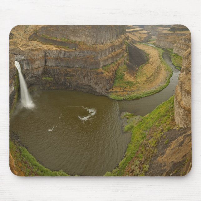 200 fot höga Palouse Falls State Park i Musmatta (Framsidan)