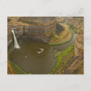 200 fot höga Palouse Falls State Park i Vykort