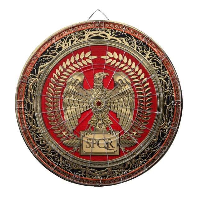 [200] Guld Roman Imperial Eagle Darttavla (Framsidan)