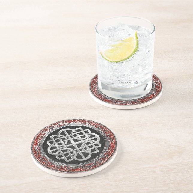 [200] Helig Celtic Silver Knot Kor Underlägg (Sidan)