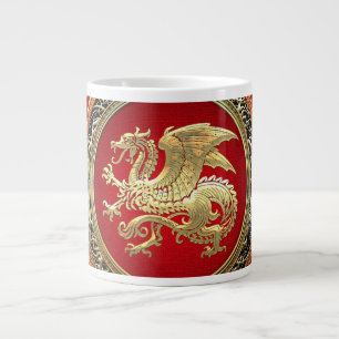 [200] Islands Dragon, Landvæ ttir [Guld] Jumbo Mugg
