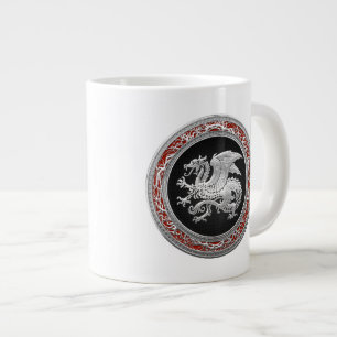 [200] Islands Dragon, Landvæ ttir [Silver] Jumbo Mugg