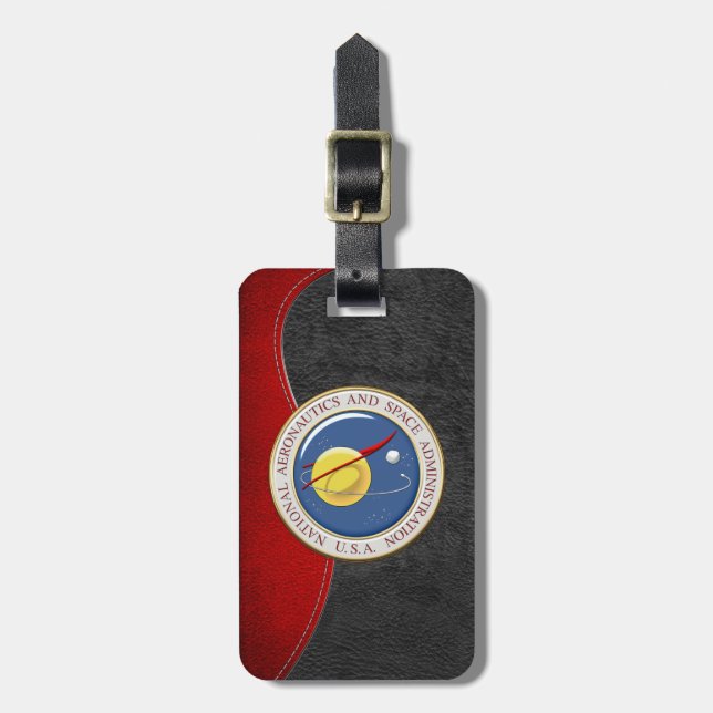 [200] NASA Emblem [3D] Bagagebricka (Vertikal Framsida)