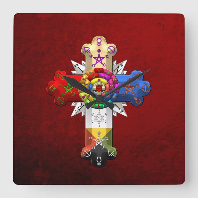 [200] Rosy Kor (Ro Croix) Fyrkantig Klocka (Framsida)