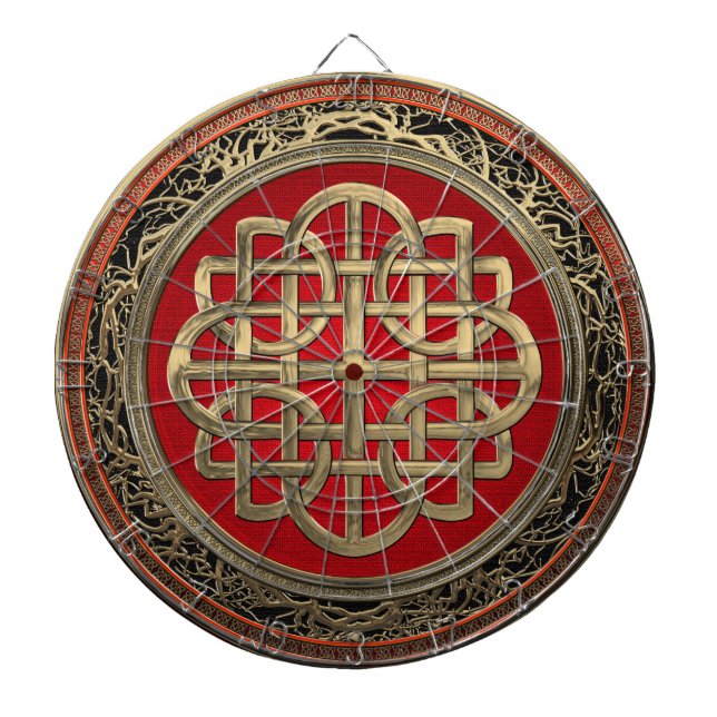 [200] Sakral Celtic guld- fnurrakor Darttavla (Framsidan)