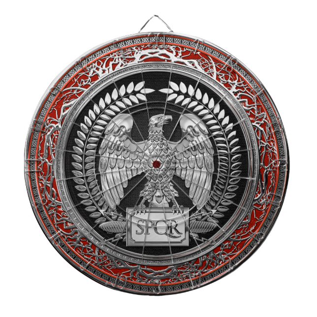 [200] Silver Roman Imperial Eagle Darttavla (Framsidan)