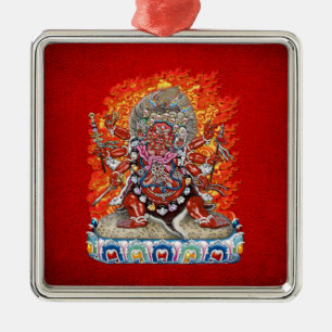 [200] Tibetansk Thangka - Wrathful Gudom Hayagriva Julgransprydnad Metall