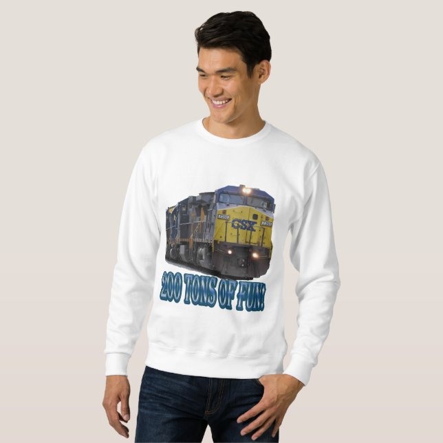 200 Tons av roliga CSX Sweatshirt (Hel framsida)