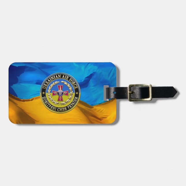 [200] Ukrainas Luft Force [Speciell Edition] Bagagebricka (Horisontell Framsida)