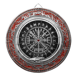 [200] Vegvisir - magisk Runic kompass för Viking Darttavla
