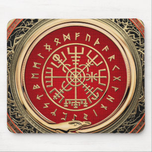 [200] Vegvisir - Viking Guld Magic Runic Compass Musmatta