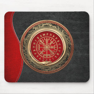 [200] Vegvisir - Viking Guld Magic Runic Compass Musmatta