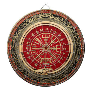 [200] Vegvisir - Viking guld- magisk Runic kompass Darttavla