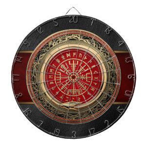 [200] Vegvisir - Viking guld- magisk Runic kompass Darttavla
