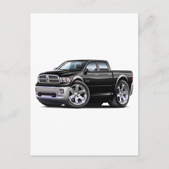 2010-12 Ram Dual Black Lastbil Vykort (Framsida)