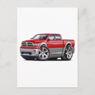 2010-12 Ram Dual Red-Grått Lastbil Vykort