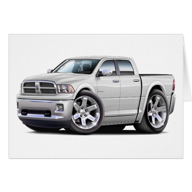 2010-12 Ram Dual White Lastbil Hälsningskort (Framsidan Horizontal)