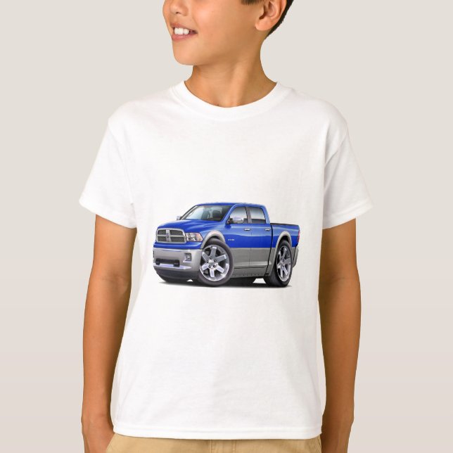 2010-12 ramma den dubbelBlått-Grå färg lastbilen T Shirt (Framsida)