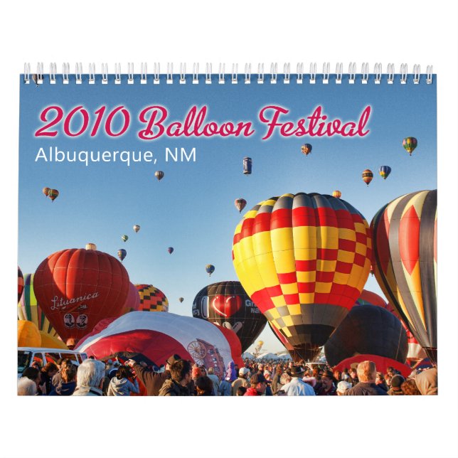 2010 Albuquerque, NM-ballongfestival Kalender (Omslag)
