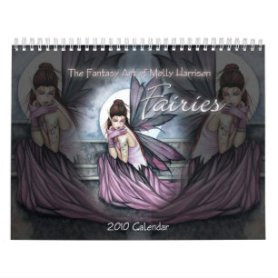 2010 Älvkalender Väggkalender Molly Harrison Kalender