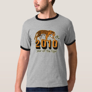 2010 år av tigern t-shirt