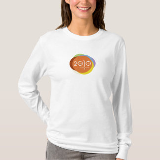 2010 året som får det gjorda kvinna skjorta tee shirt